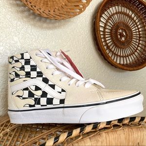 Sk8-Hi Checker Flame High top Vans